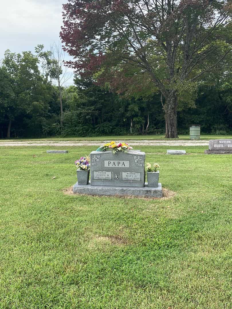 Joseph M. Papa's grave. Photo 2