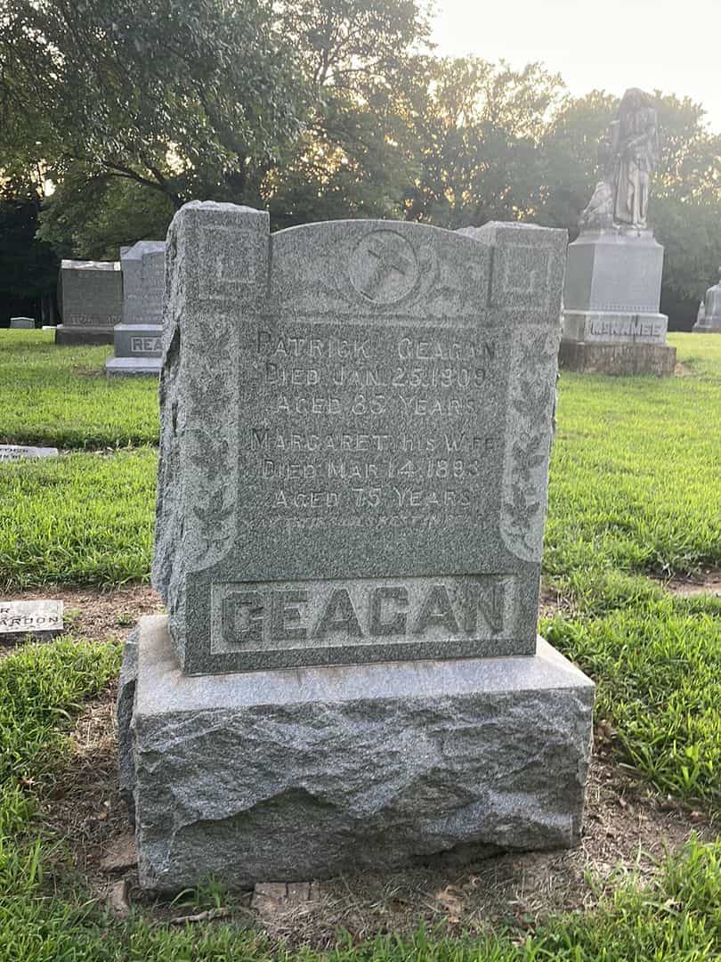 Patrick Geagan Senior's grave. Photo 1