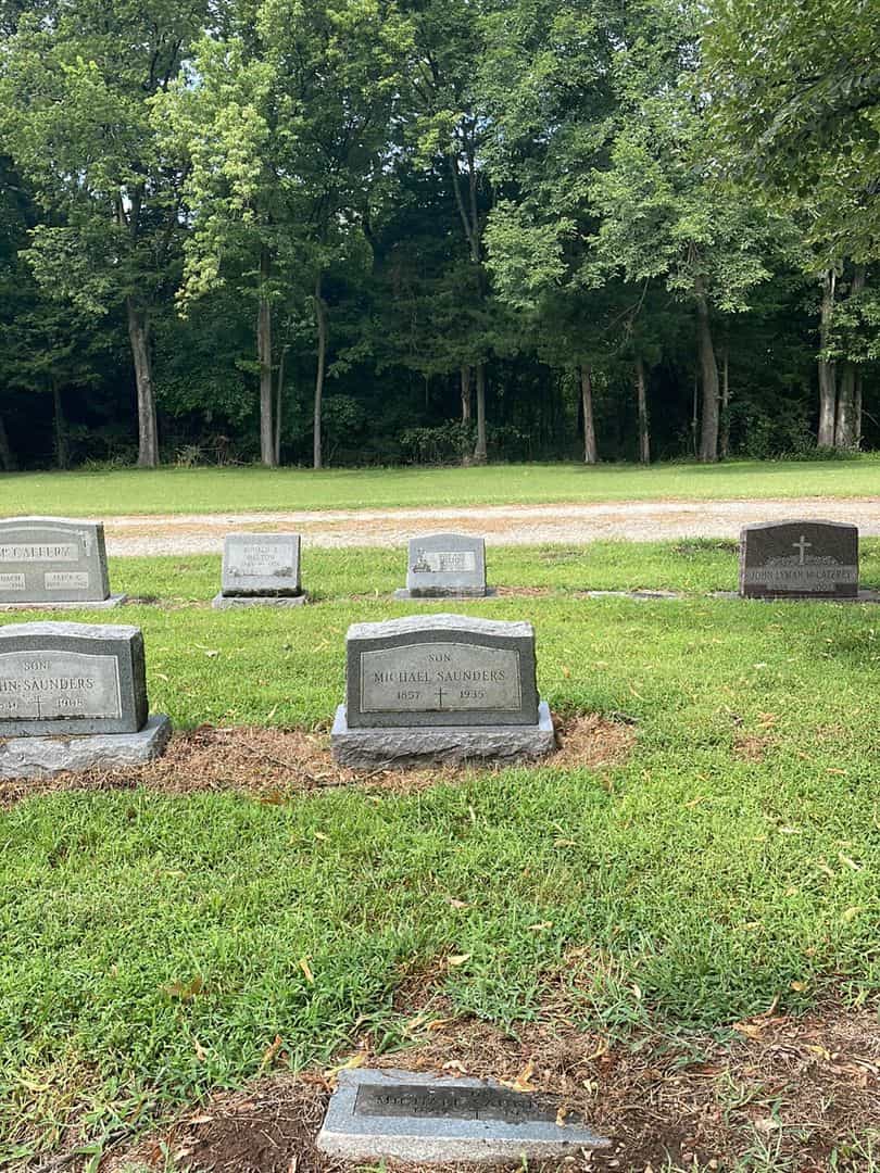 Michael Saunders's grave. Photo 2