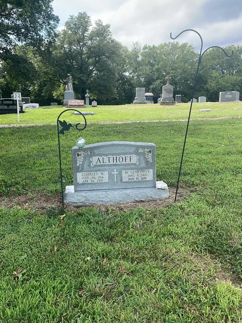 Charles N. Althoff's grave. Photo 2