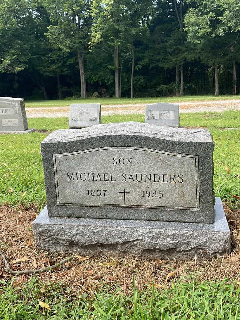 Michael Saunders's grave. Photo 1