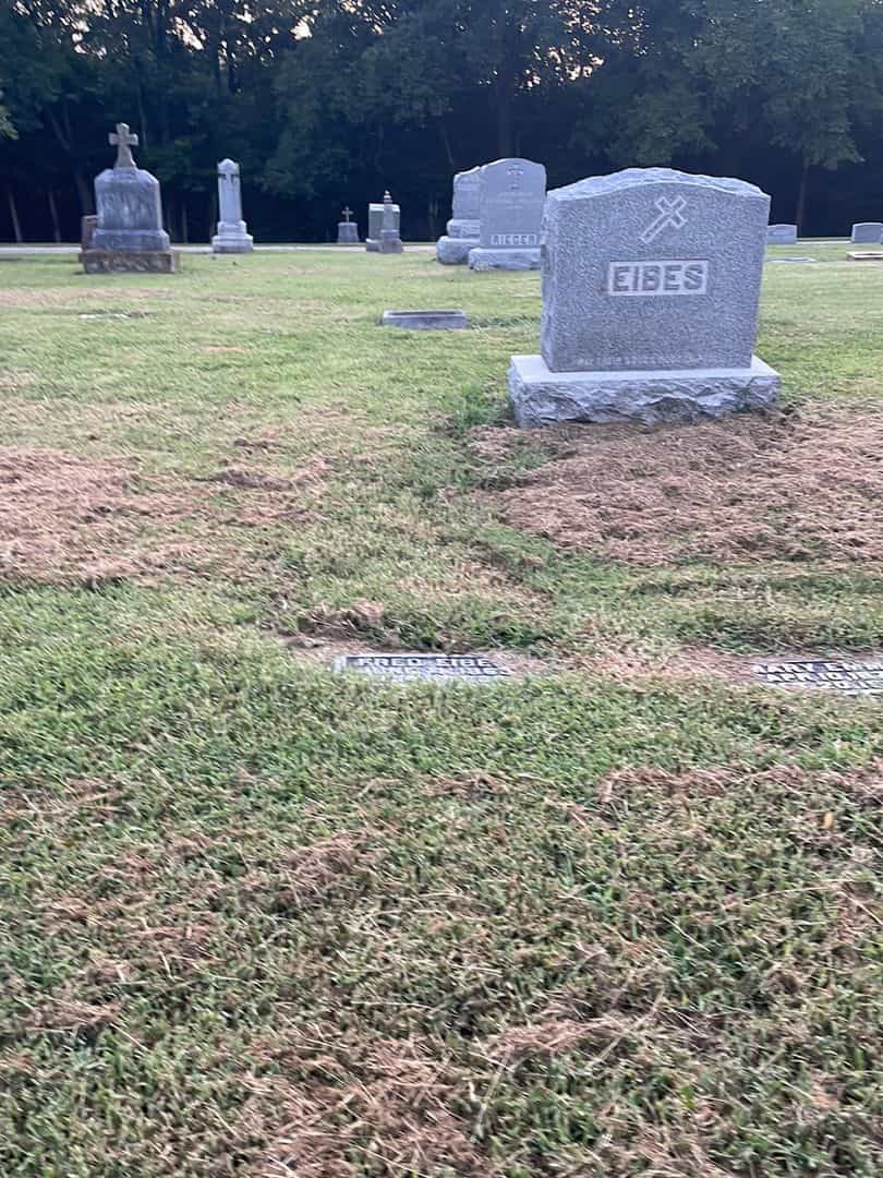Fred Eibes's grave. Photo 2