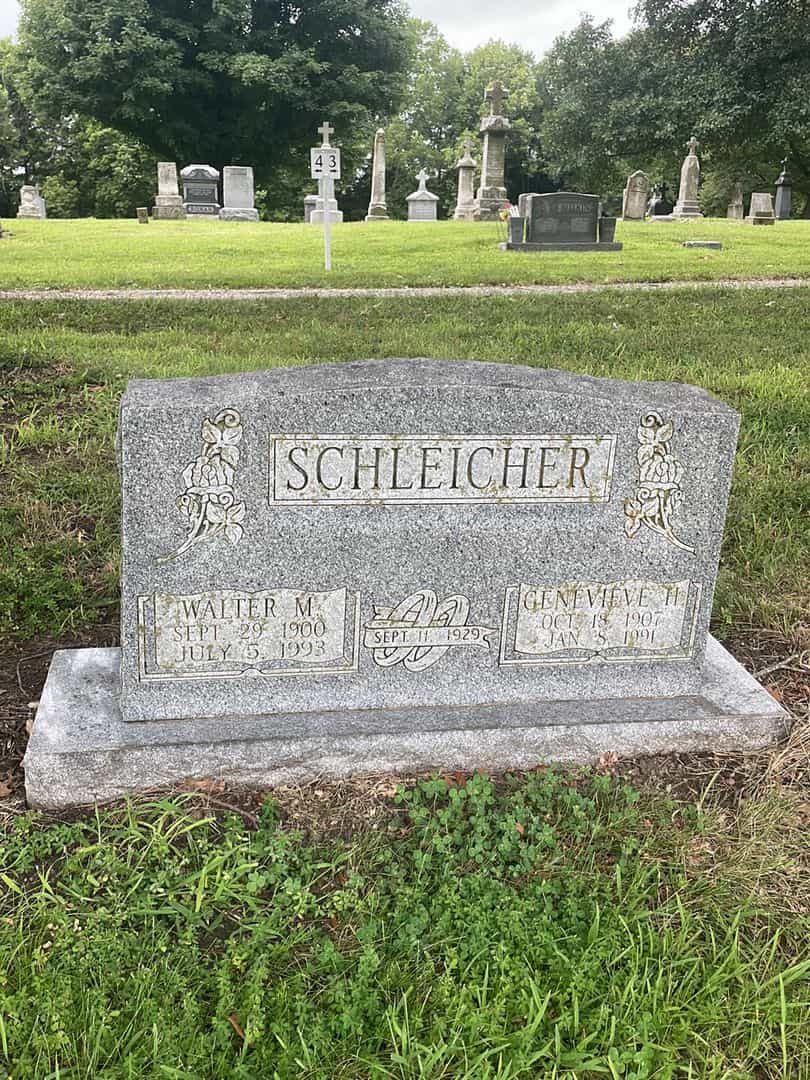 Walter M. Schleicher's grave. Photo 1