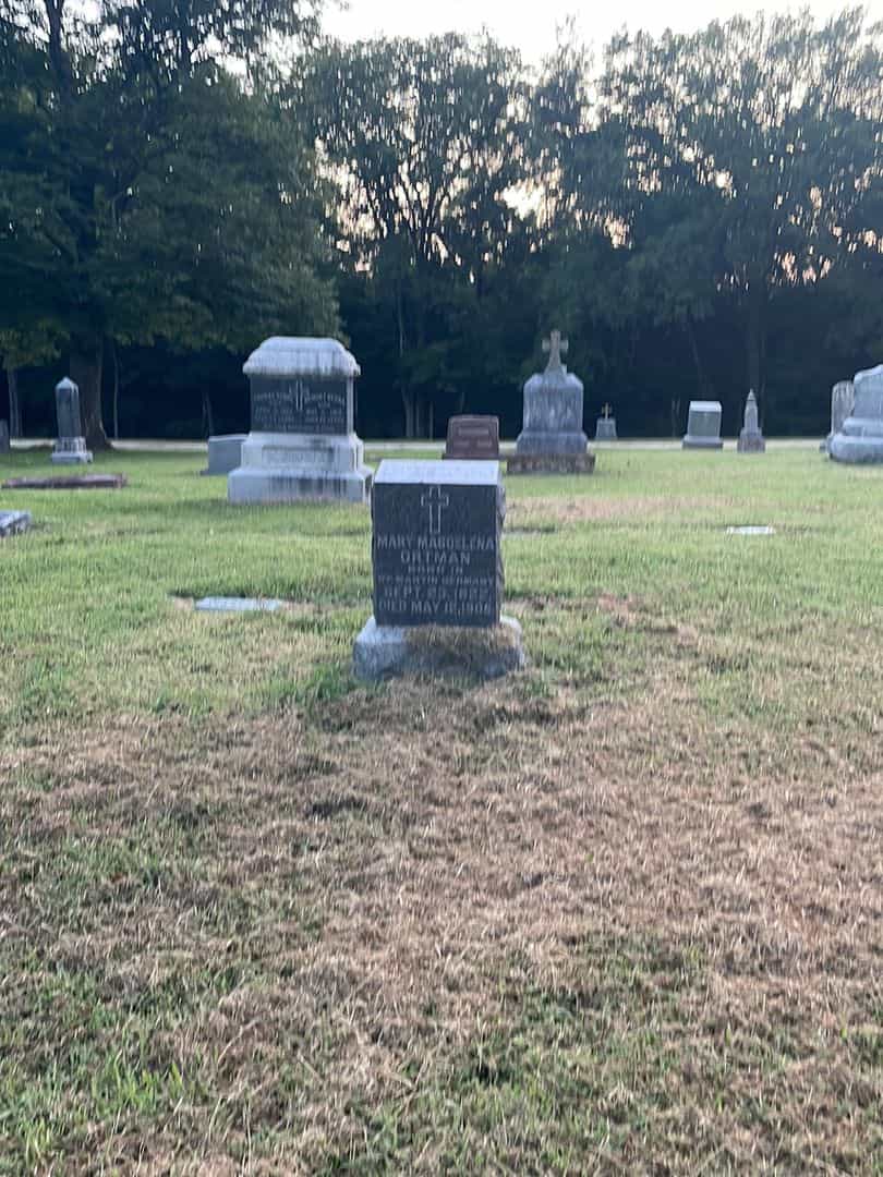 Mary Magdelena Ortman's grave. Photo 2