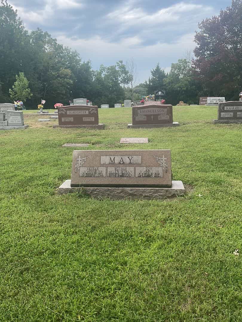 John Joseph May Senior's grave. Photo 2