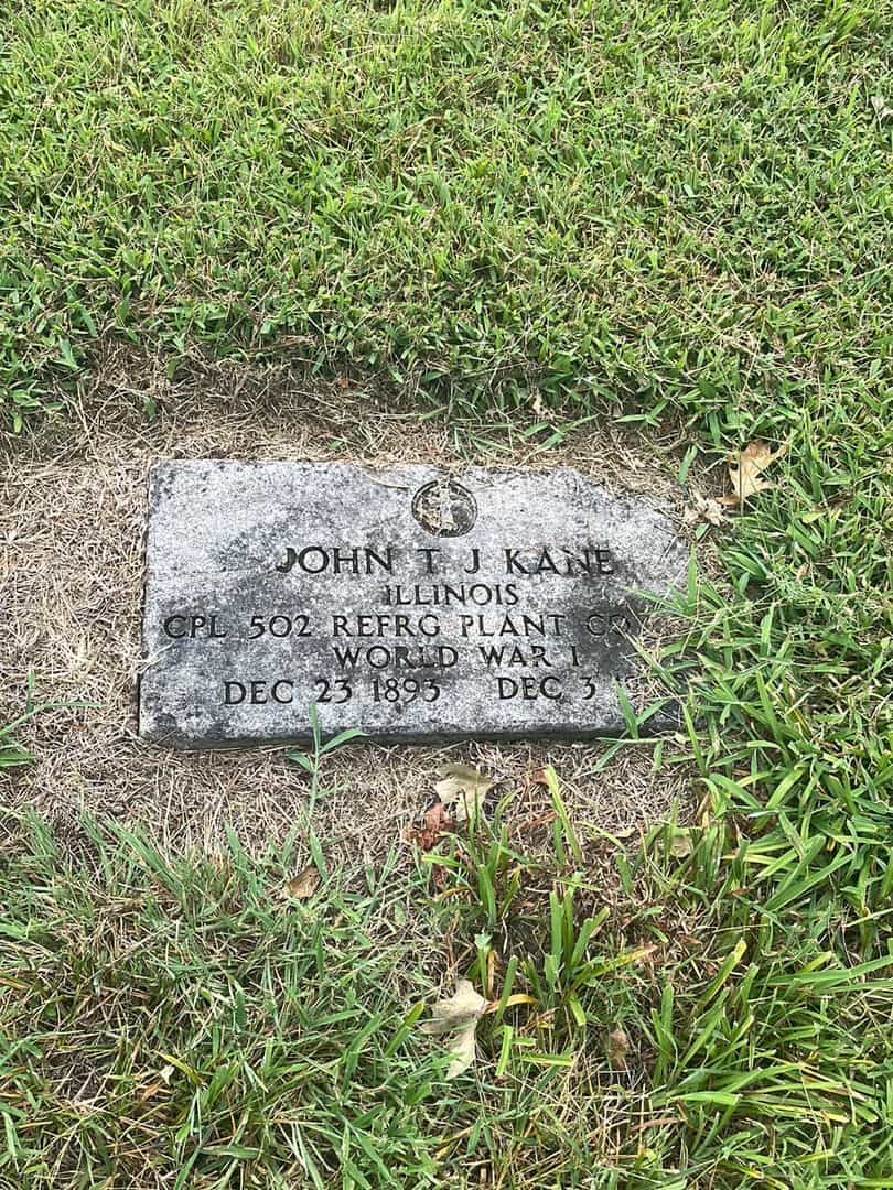 John Thomas J. Kane's grave. Photo 1