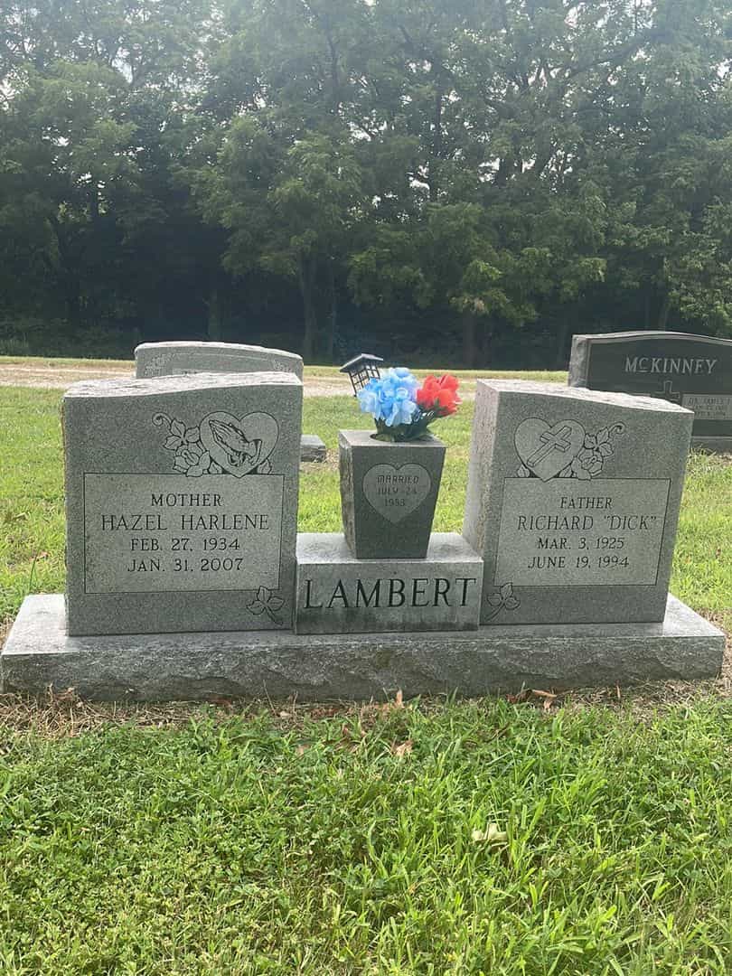 Richard E. "Dick" Lambert's grave. Photo 1