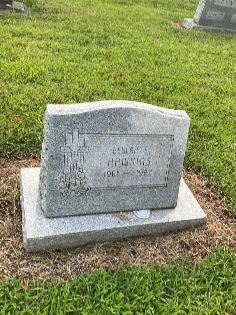 Beulah Elizabeth Hawkins's grave. Photo 1