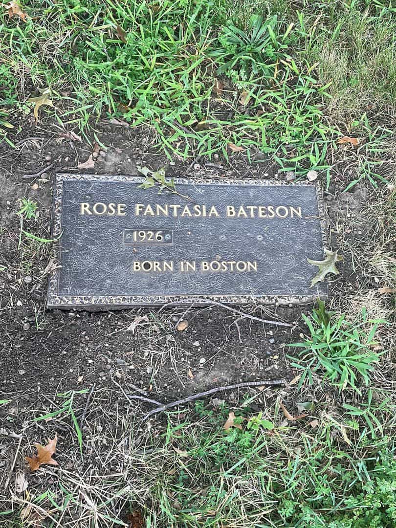 Rose Fantasia Bateson's grave. Photo 1