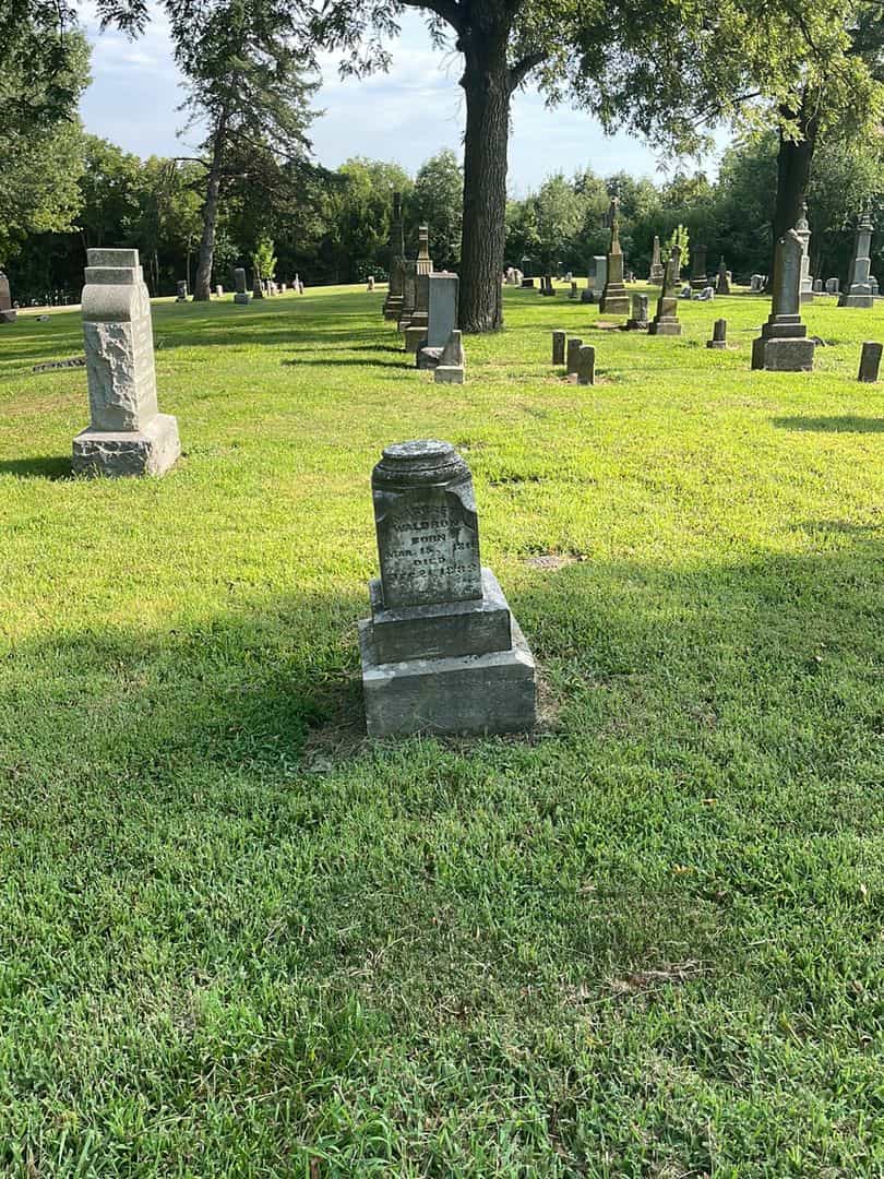 Margaret Waldron's grave. Photo 2