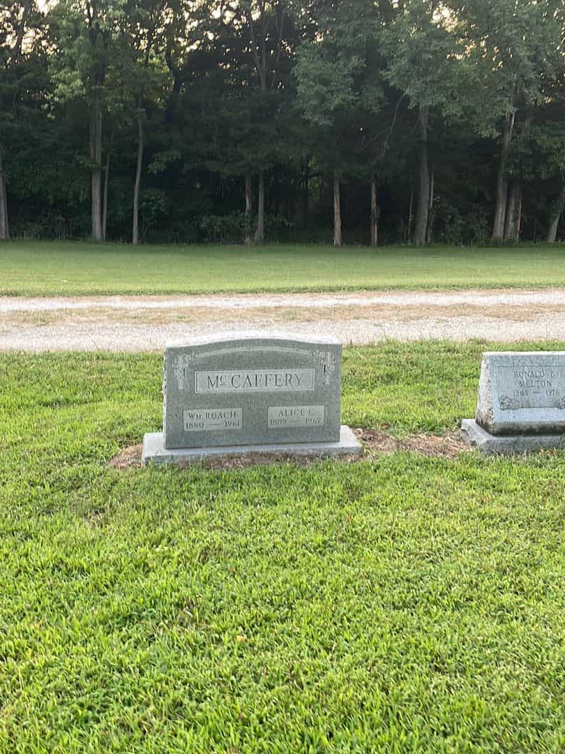 Alice Cecelia McCaffery's grave. Photo 2