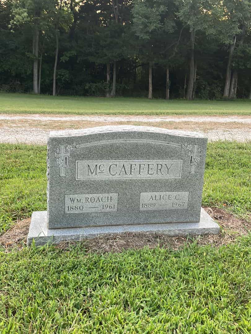 Alice Cecelia McCaffery's grave. Photo 1