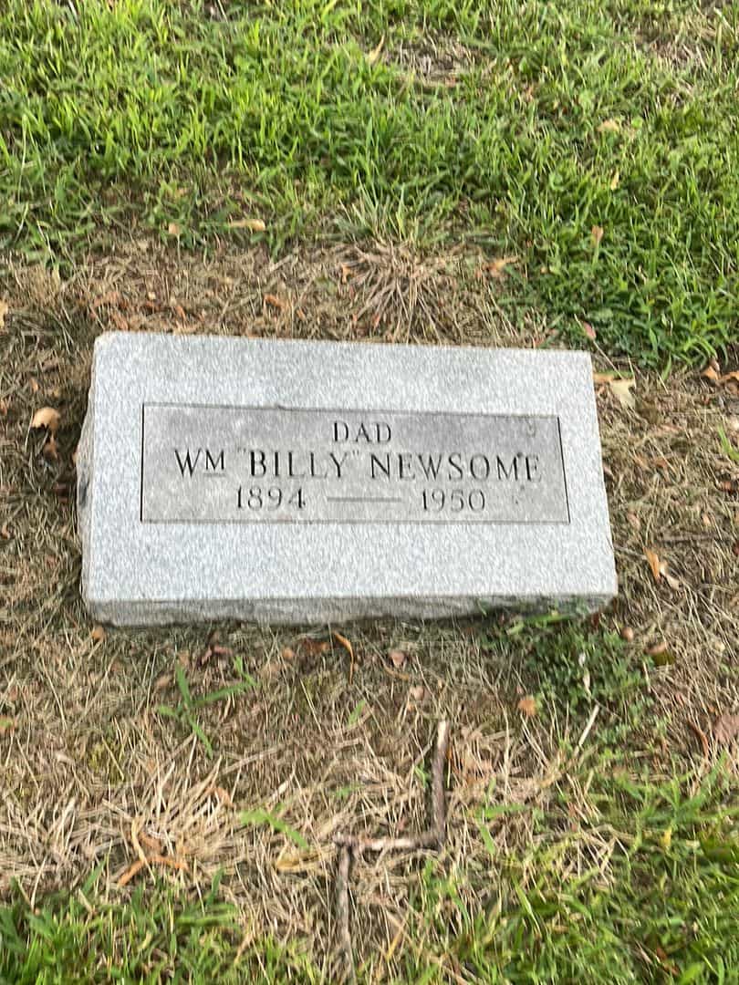 William Raymond "Billy" Newsome's grave. Photo 1