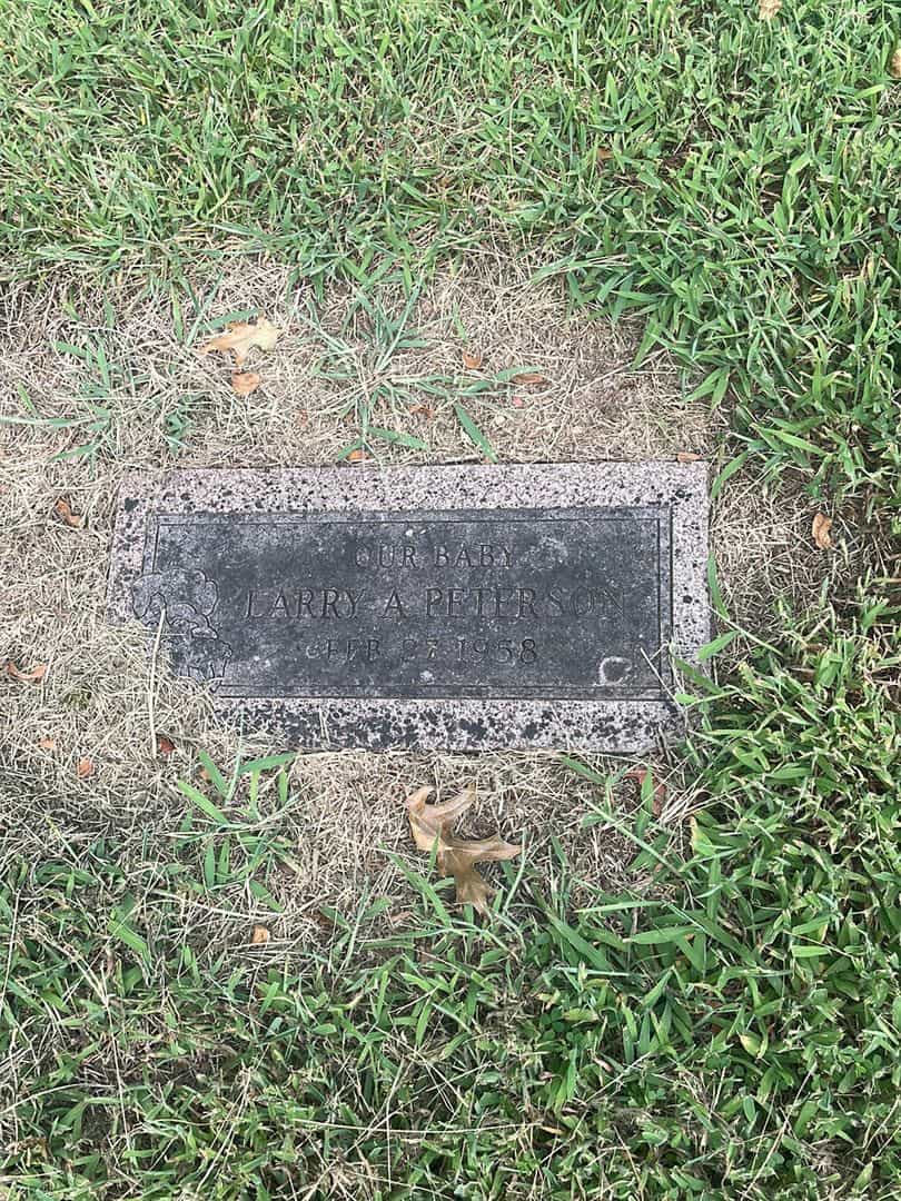 Larry Anthony Peterson's grave. Photo 1
