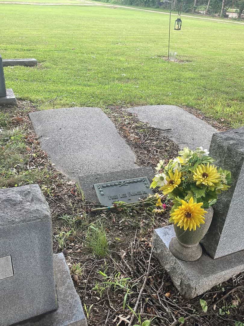 Fred Lee Farmer Junior's grave. Photo 2
