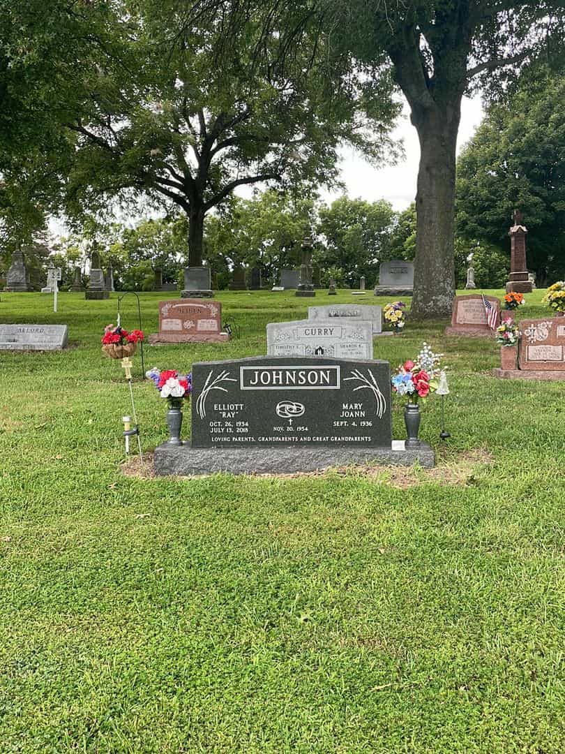Elliott "Ray" Johnson's grave. Photo 2