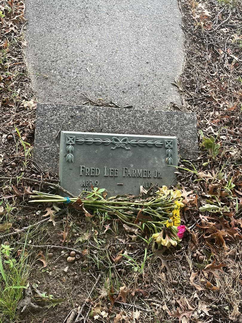 Fred Lee Farmer Junior's grave. Photo 3