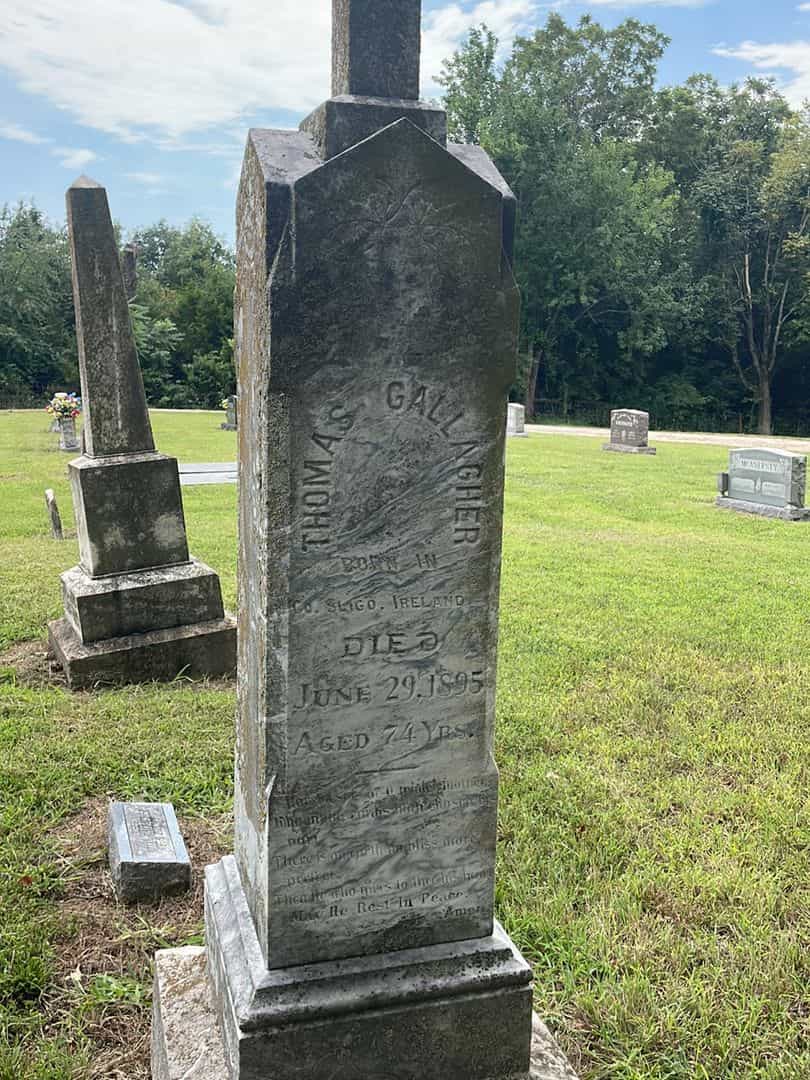 Thomas Gallagher's grave. Photo 1
