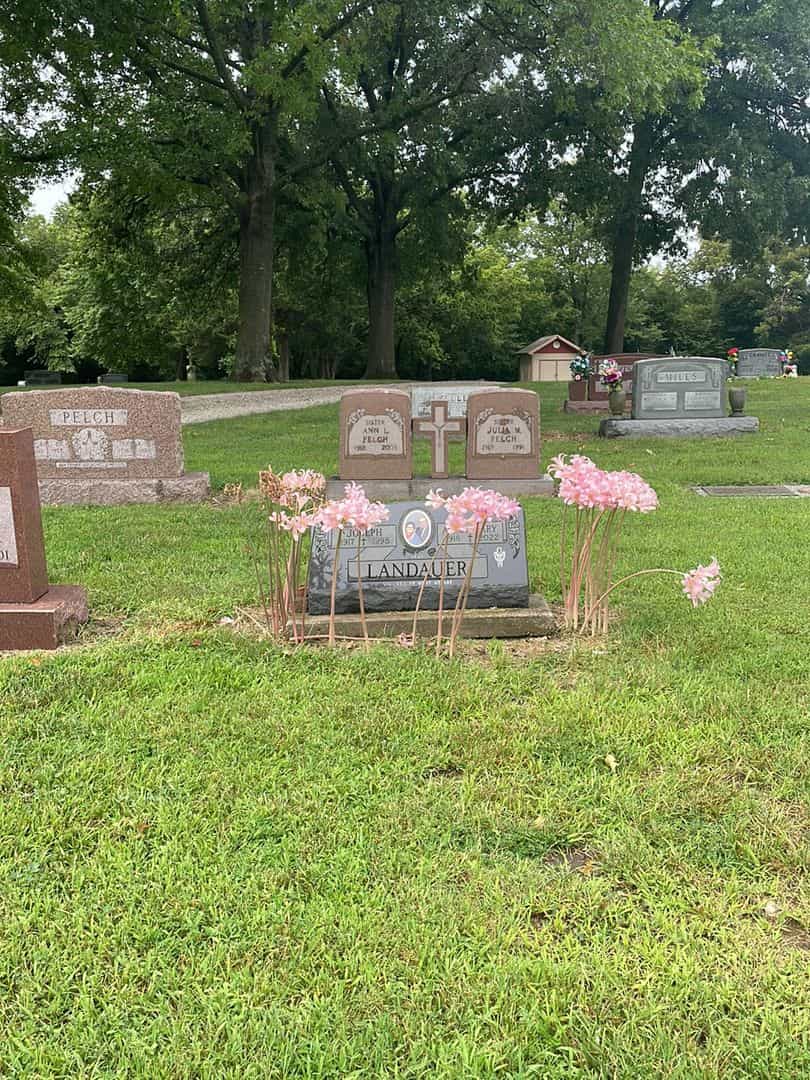 Anna Mary Landauer's grave. Photo 2