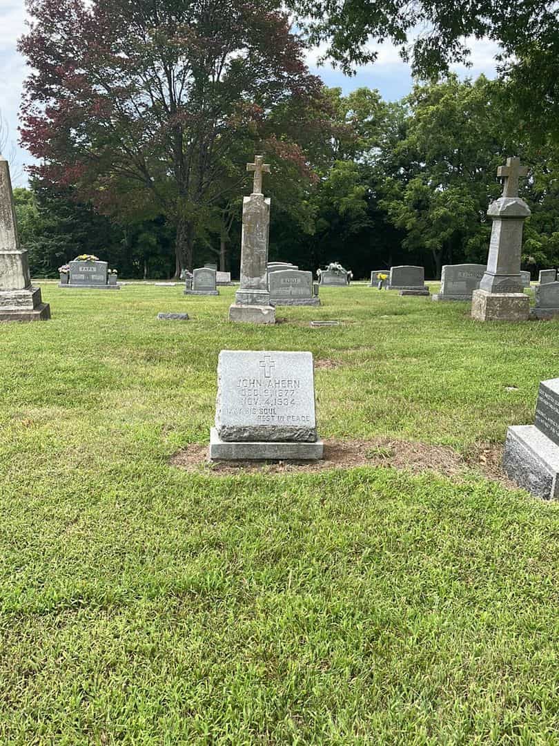 John Ahern's grave. Photo 2