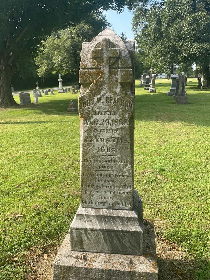John W. Reardon's grave. Photo 1