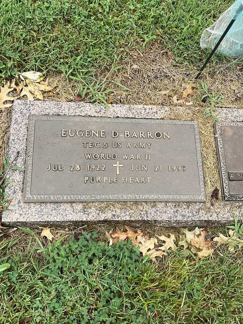 Eugene D. Barron's grave. Photo 1