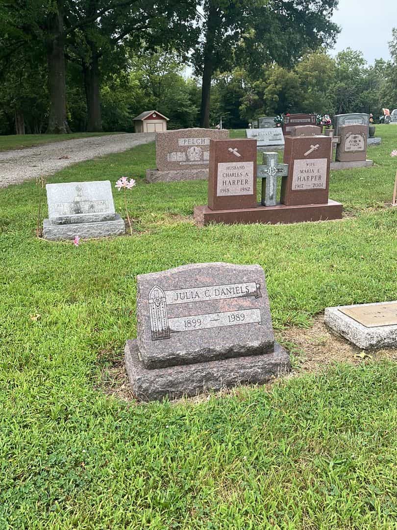 Julia C. Daniels's grave. Photo 2