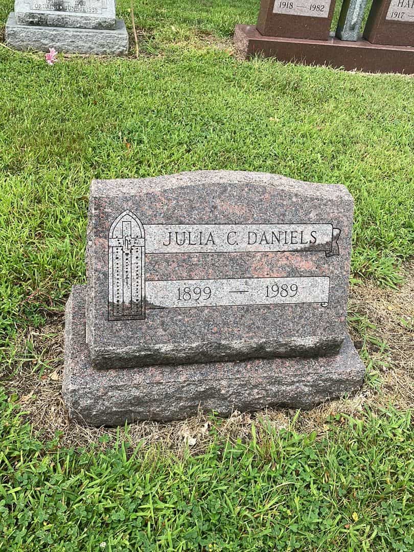 Julia C. Daniels's grave. Photo 1