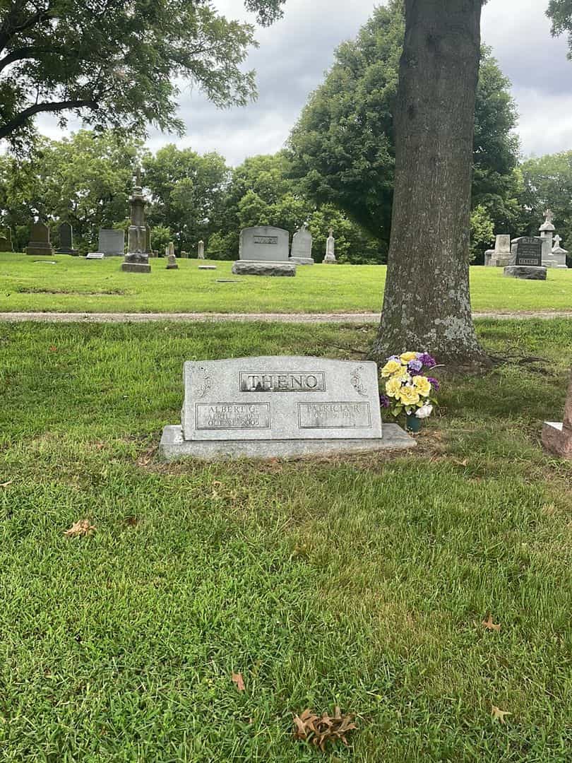 Albert G. Theno's grave. Photo 2