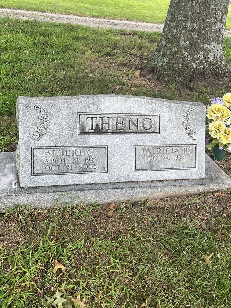 Albert G. Theno's grave. Photo 1