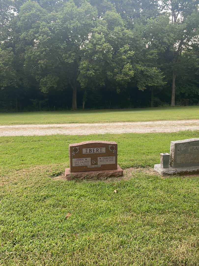 John William Ebert's grave. Photo 2