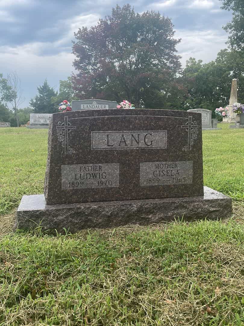 Ludwig Lou Lang's grave. Photo 1