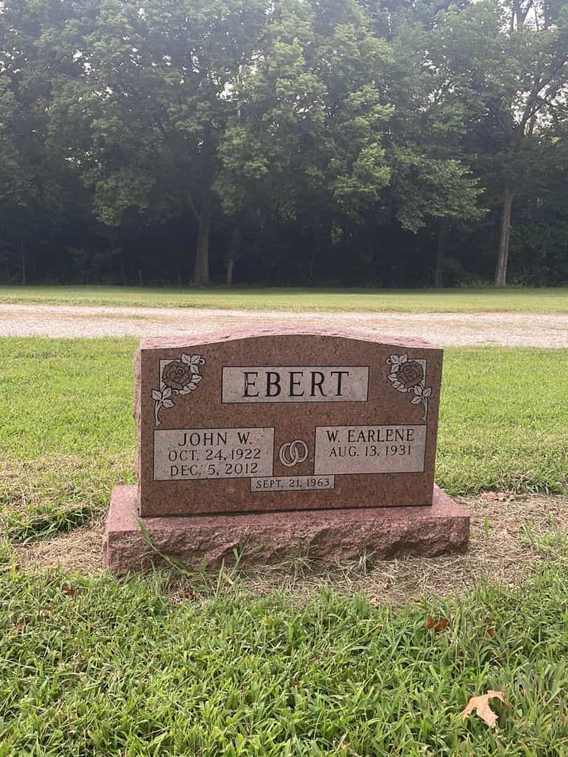 John William Ebert's grave. Photo 1