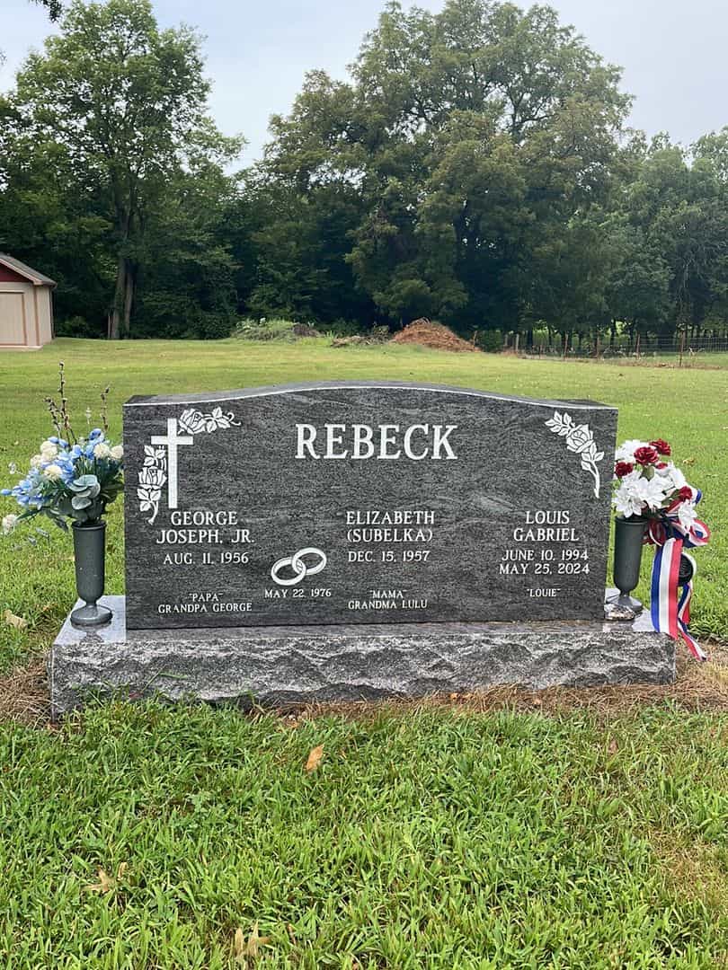 Louis Gabriel Rebeck's grave. Photo 1
