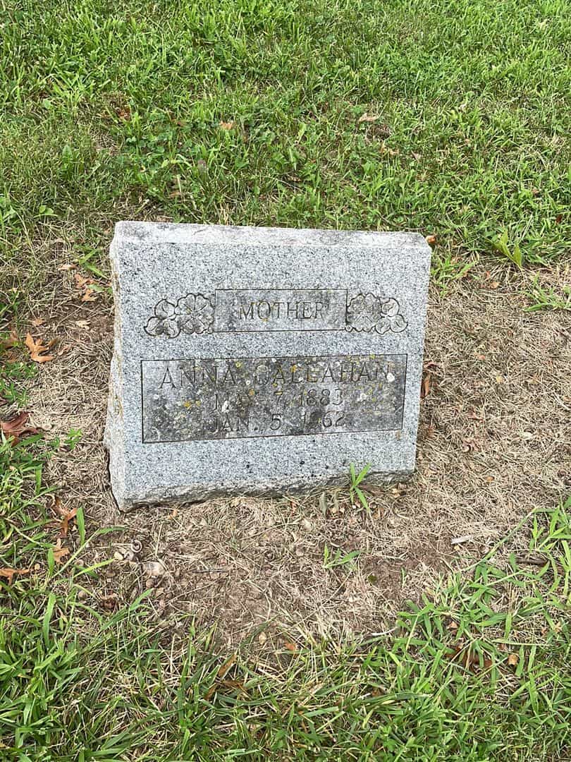 Mary Callahan's grave. Photo 1