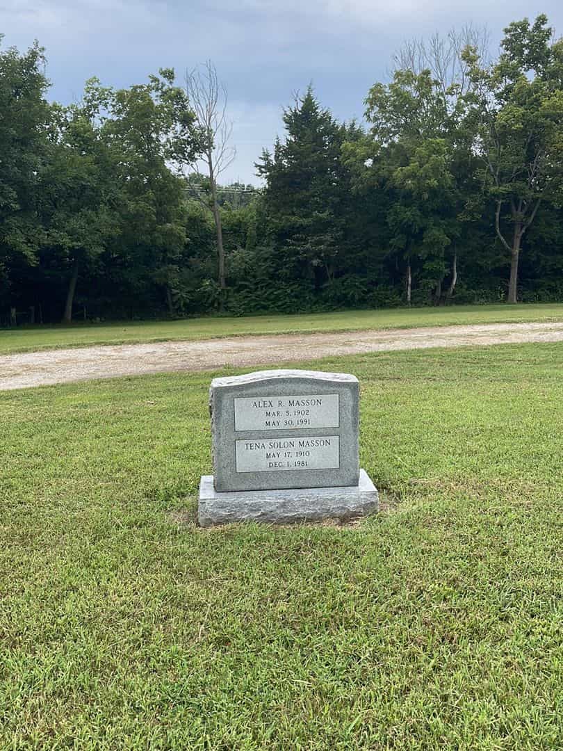 Alex R. Masson's grave. Photo 2