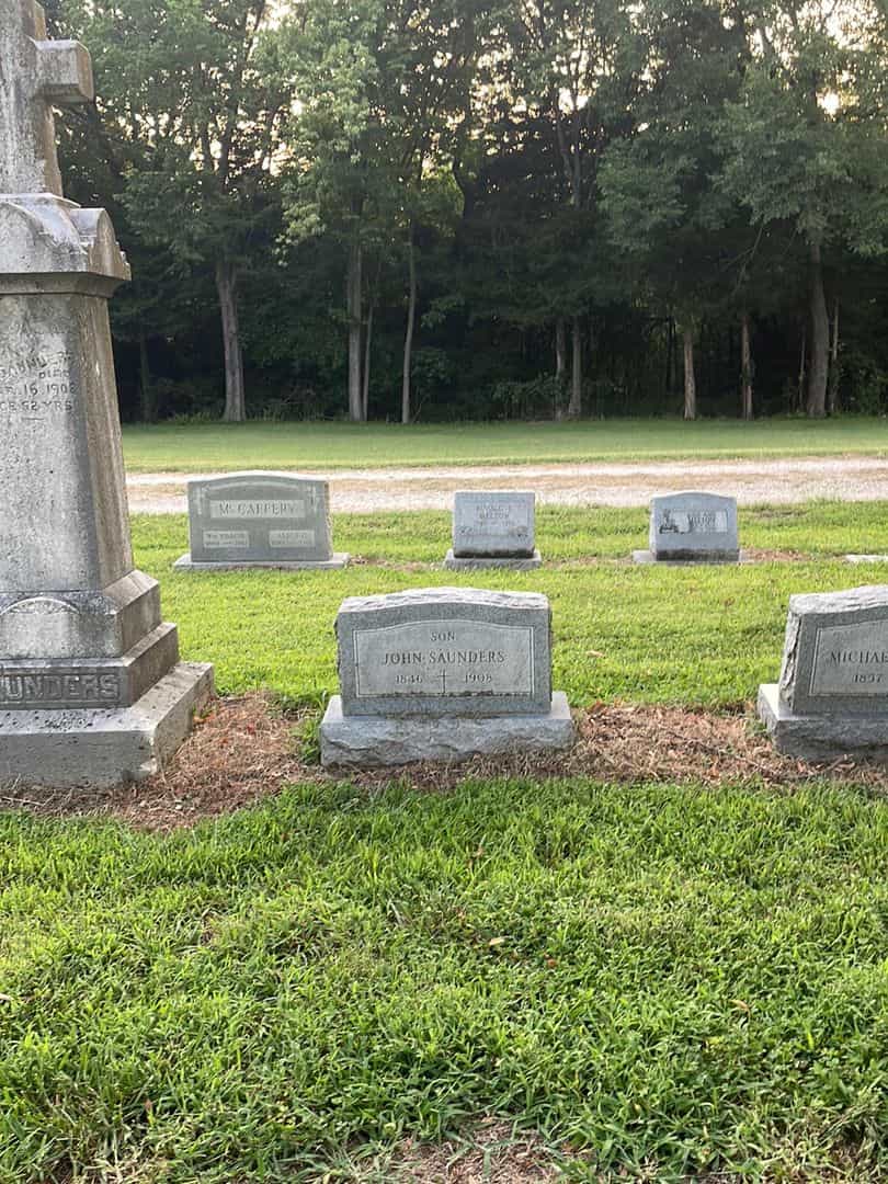John Saunders's grave. Photo 2