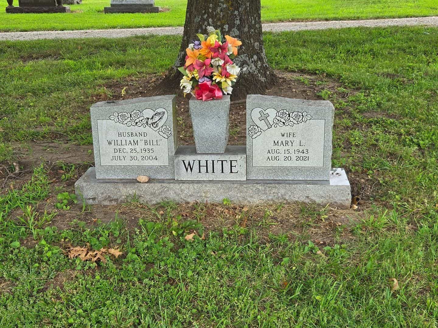 Mary L. White's grave
