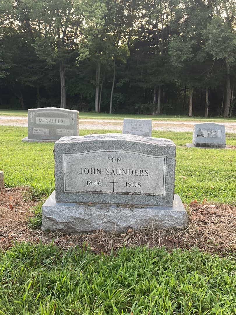 John Saunders's grave. Photo 1