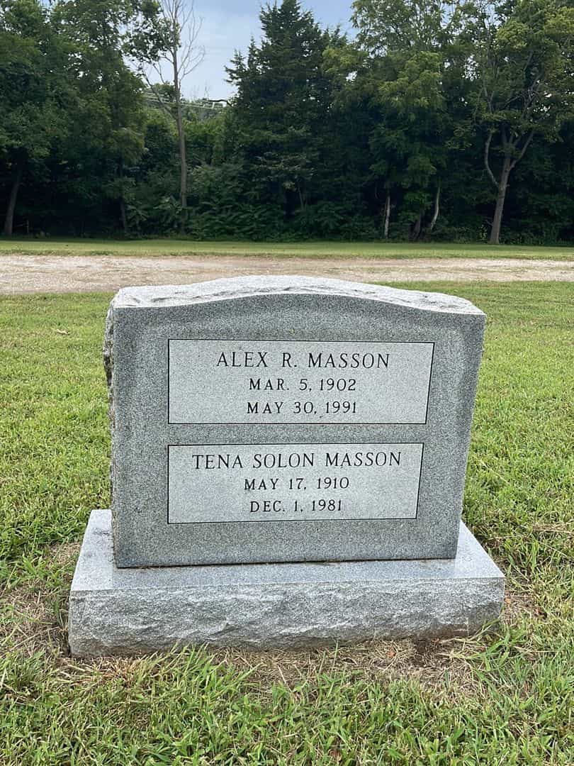 Alex R. Masson's grave. Photo 1