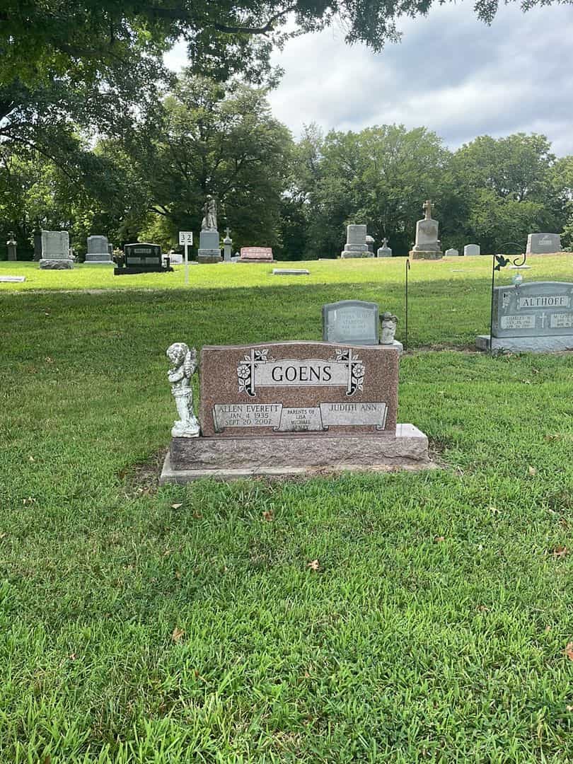 Allen Everett Goens's grave. Photo 2