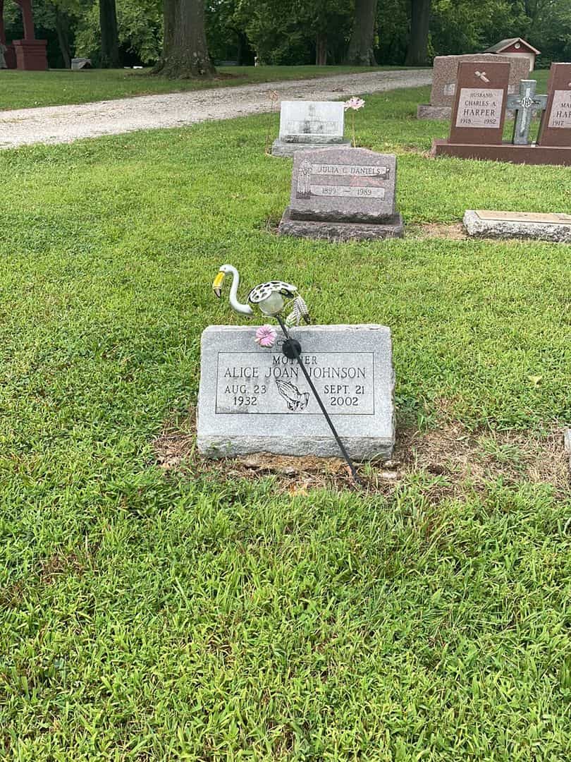 Alice Joan Johnson's grave. Photo 2