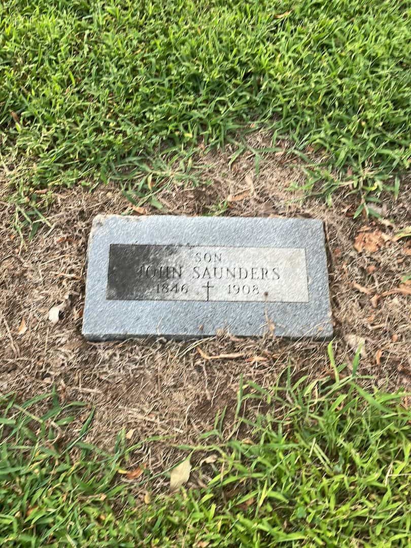 John Saunders's grave. Photo 3